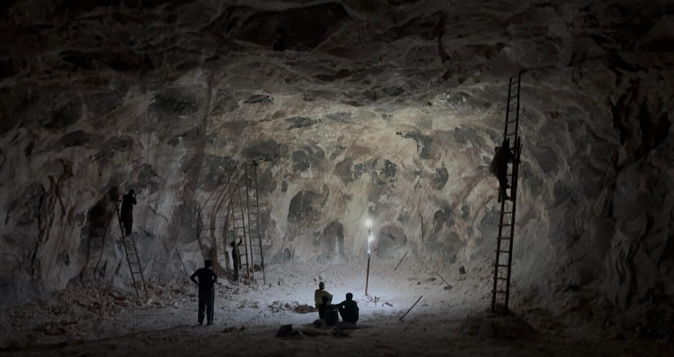Salt mine in Mianwali, Pakistan Picture Dated: 2024